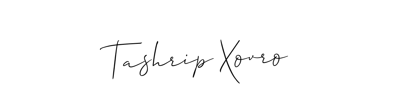 How to Draw Tashrip Xovro signature style? Allison_Script is a latest design signature styles for name Tashrip Xovro. Tashrip Xovro signature style 2 images and pictures png