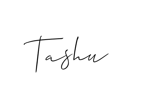 How to make Tashu signature? Allison_Script is a professional autograph style. Create handwritten signature for Tashu name. Tashu signature style 2 images and pictures png