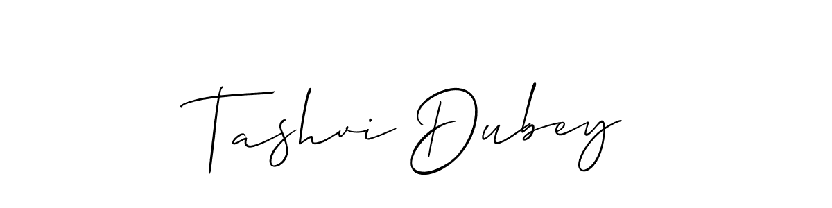 Also You can easily find your signature by using the search form. We will create Tashvi Dubey name handwritten signature images for you free of cost using Allison_Script sign style. Tashvi Dubey signature style 2 images and pictures png