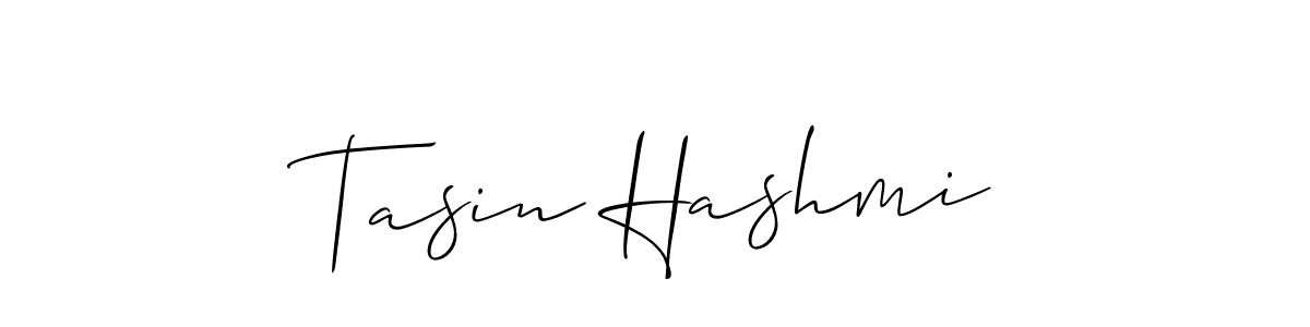 Also You can easily find your signature by using the search form. We will create Tasin Hashmi name handwritten signature images for you free of cost using Allison_Script sign style. Tasin Hashmi signature style 2 images and pictures png