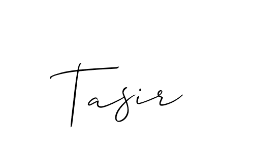 It looks lik you need a new signature style for name Tasir. Design unique handwritten (Allison_Script) signature with our free signature maker in just a few clicks. Tasir signature style 2 images and pictures png