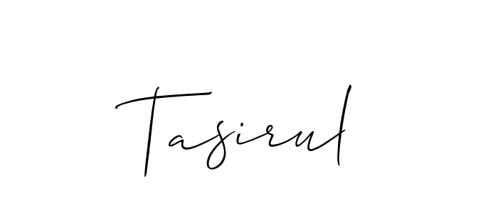 Design your own signature with our free online signature maker. With this signature software, you can create a handwritten (Allison_Script) signature for name Tasirul. Tasirul signature style 2 images and pictures png