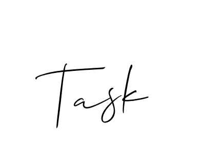 The best way (Allison_Script) to make a short signature is to pick only two or three words in your name. The name Task include a total of six letters. For converting this name. Task signature style 2 images and pictures png