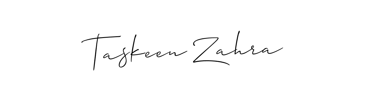 See photos of Taskeen Zahra official signature by Spectra . Check more albums & portfolios. Read reviews & check more about Allison_Script font. Taskeen Zahra signature style 2 images and pictures png