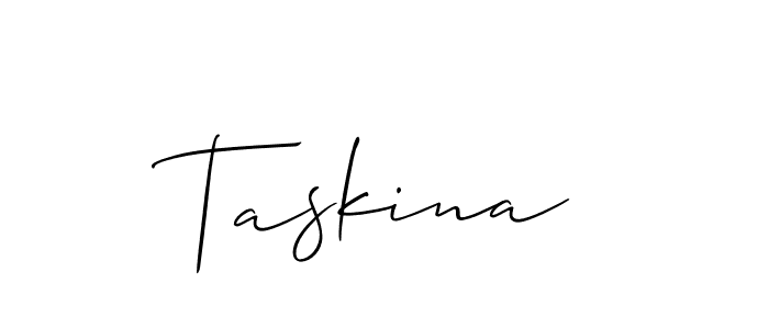 This is the best signature style for the Taskina name. Also you like these signature font (Allison_Script). Mix name signature. Taskina signature style 2 images and pictures png