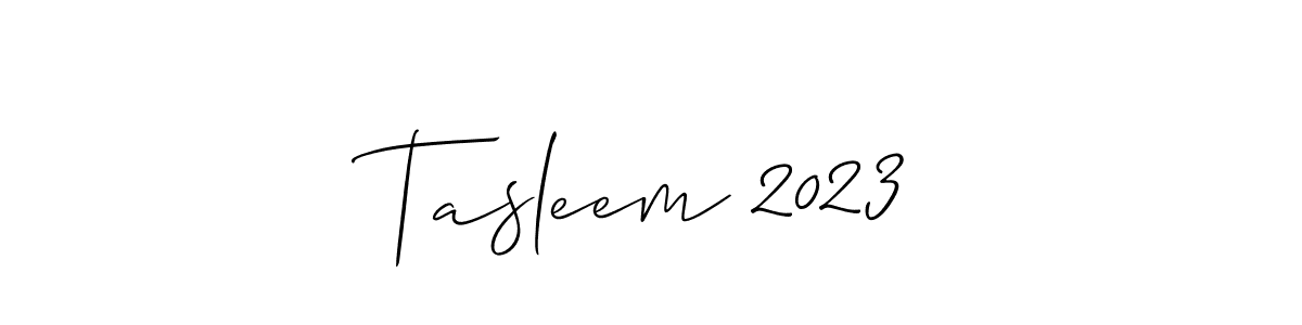 Best and Professional Signature Style for Tasleem 2023. Allison_Script Best Signature Style Collection. Tasleem 2023 signature style 2 images and pictures png