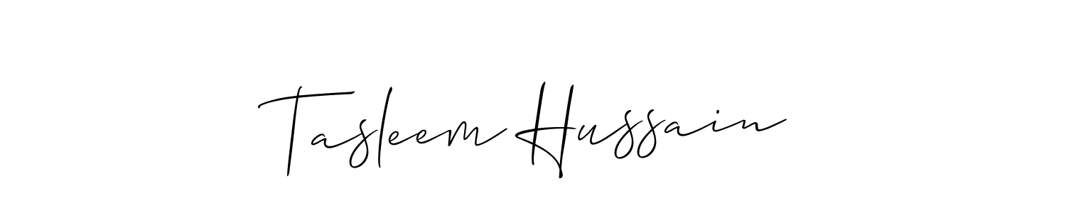 Once you've used our free online signature maker to create your best signature Allison_Script style, it's time to enjoy all of the benefits that Tasleem Hussain name signing documents. Tasleem Hussain signature style 2 images and pictures png