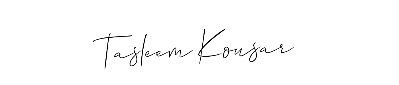 See photos of Tasleem Kousar official signature by Spectra . Check more albums & portfolios. Read reviews & check more about Allison_Script font. Tasleem Kousar signature style 2 images and pictures png