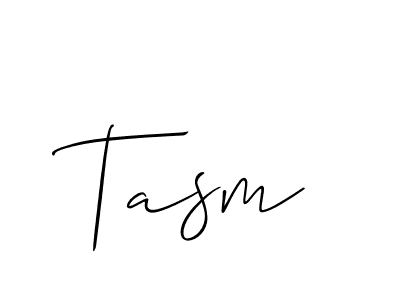 Also You can easily find your signature by using the search form. We will create Tasm name handwritten signature images for you free of cost using Allison_Script sign style. Tasm signature style 2 images and pictures png