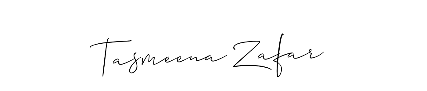 This is the best signature style for the Tasmeena Zafar name. Also you like these signature font (Allison_Script). Mix name signature. Tasmeena Zafar signature style 2 images and pictures png