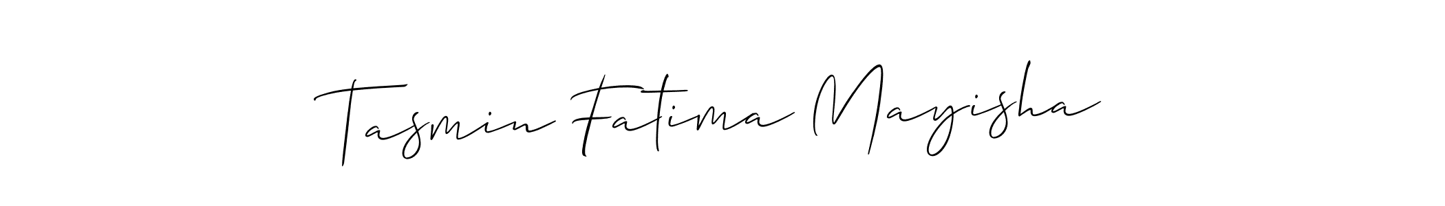 You should practise on your own different ways (Allison_Script) to write your name (Tasmin Fatima Mayisha) in signature. don't let someone else do it for you. Tasmin Fatima Mayisha signature style 2 images and pictures png