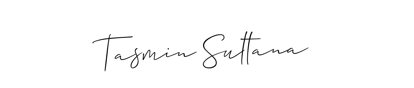 How to make Tasmin Sultana name signature. Use Allison_Script style for creating short signs online. This is the latest handwritten sign. Tasmin Sultana signature style 2 images and pictures png