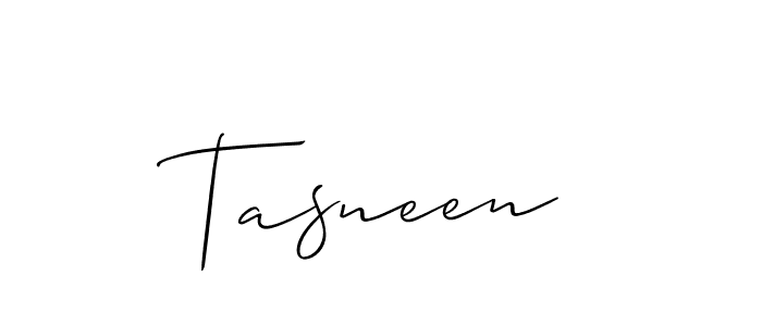 Also You can easily find your signature by using the search form. We will create Tasneen name handwritten signature images for you free of cost using Allison_Script sign style. Tasneen signature style 2 images and pictures png