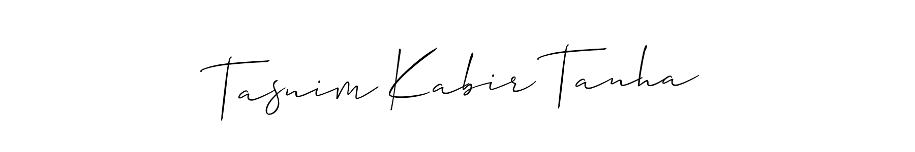 How to Draw Tasnim Kabir Tanha signature style? Allison_Script is a latest design signature styles for name Tasnim Kabir Tanha. Tasnim Kabir Tanha signature style 2 images and pictures png