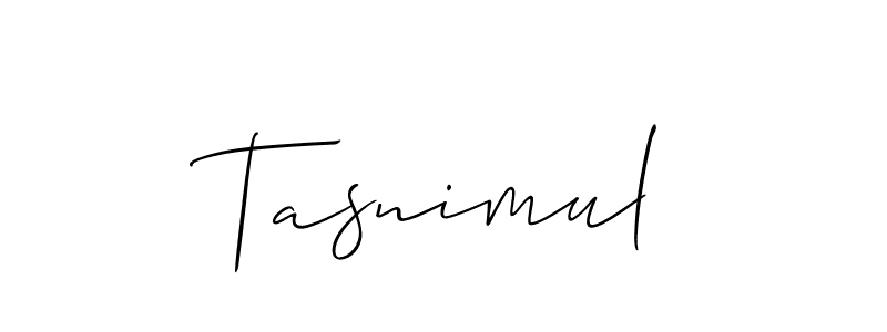 It looks lik you need a new signature style for name Tasnimul. Design unique handwritten (Allison_Script) signature with our free signature maker in just a few clicks. Tasnimul signature style 2 images and pictures png