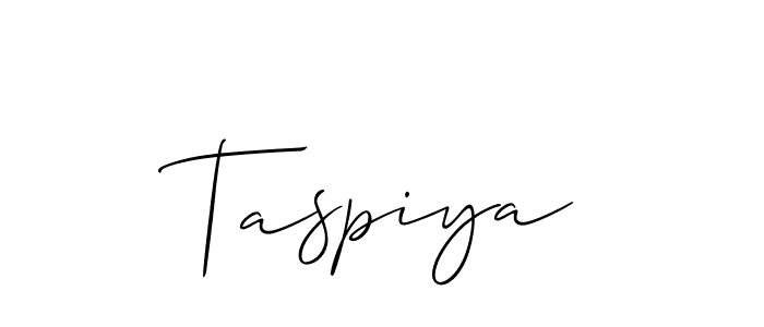 You can use this online signature creator to create a handwritten signature for the name Taspiya. This is the best online autograph maker. Taspiya signature style 2 images and pictures png