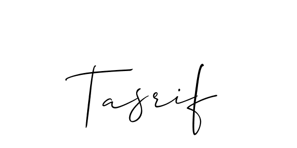 Make a beautiful signature design for name Tasrif. With this signature (Allison_Script) style, you can create a handwritten signature for free. Tasrif signature style 2 images and pictures png