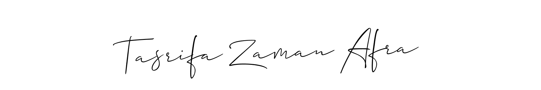 Design your own signature with our free online signature maker. With this signature software, you can create a handwritten (Allison_Script) signature for name Tasrifa Zaman Afra. Tasrifa Zaman Afra signature style 2 images and pictures png