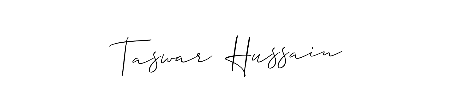 if you are searching for the best signature style for your name Taswar  Hussain. so please give up your signature search. here we have designed multiple signature styles  using Allison_Script. Taswar  Hussain signature style 2 images and pictures png