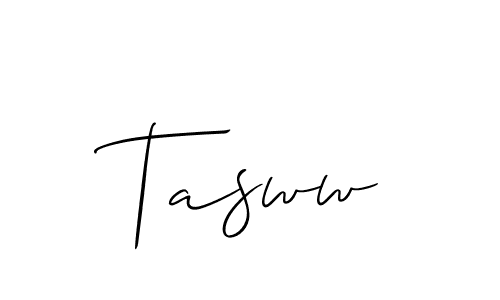 How to Draw Tasww signature style? Allison_Script is a latest design signature styles for name Tasww. Tasww signature style 2 images and pictures png