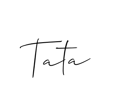 How to make Tata name signature. Use Allison_Script style for creating short signs online. This is the latest handwritten sign. Tata signature style 2 images and pictures png