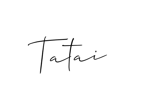 Similarly Allison_Script is the best handwritten signature design. Signature creator online .You can use it as an online autograph creator for name Tatai. Tatai signature style 2 images and pictures png