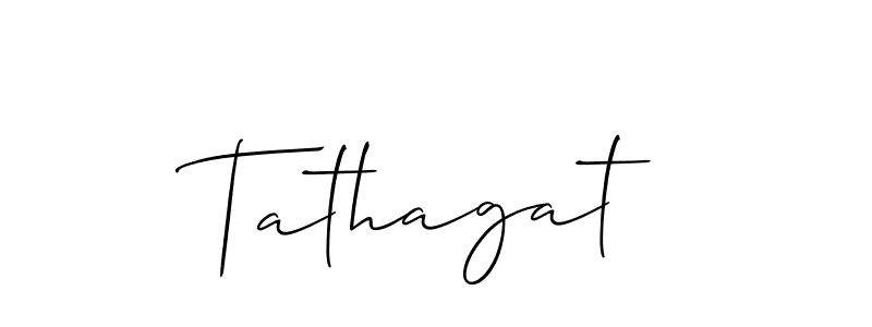 Make a short Tathagat signature style. Manage your documents anywhere anytime using Allison_Script. Create and add eSignatures, submit forms, share and send files easily. Tathagat signature style 2 images and pictures png