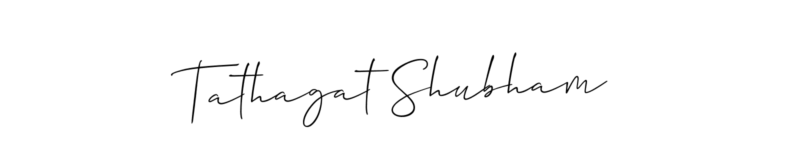 See photos of Tathagat Shubham official signature by Spectra . Check more albums & portfolios. Read reviews & check more about Allison_Script font. Tathagat Shubham signature style 2 images and pictures png