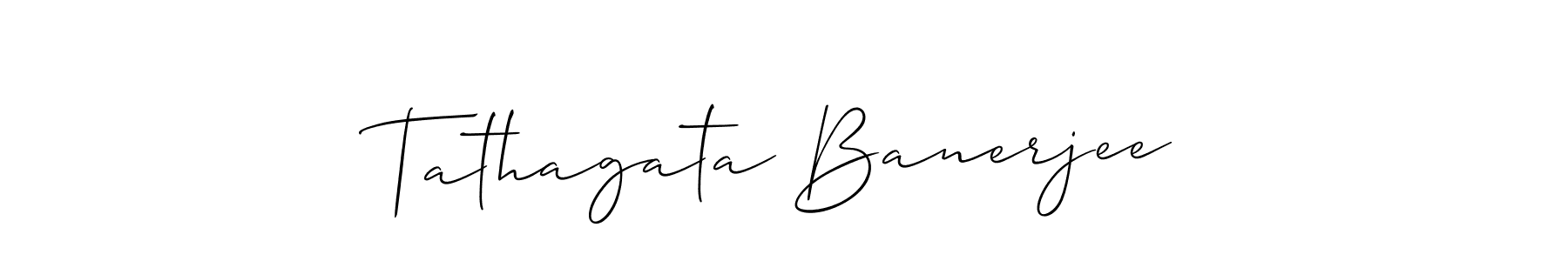 It looks lik you need a new signature style for name Tathagata Banerjee. Design unique handwritten (Allison_Script) signature with our free signature maker in just a few clicks. Tathagata Banerjee signature style 2 images and pictures png