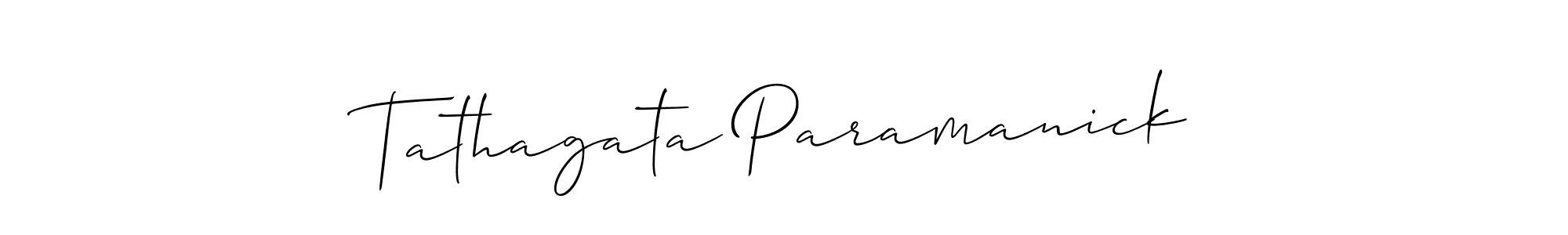 How to Draw Tathagata Paramanick signature style? Allison_Script is a latest design signature styles for name Tathagata Paramanick. Tathagata Paramanick signature style 2 images and pictures png
