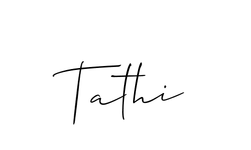 Make a beautiful signature design for name Tathi. Use this online signature maker to create a handwritten signature for free. Tathi signature style 2 images and pictures png