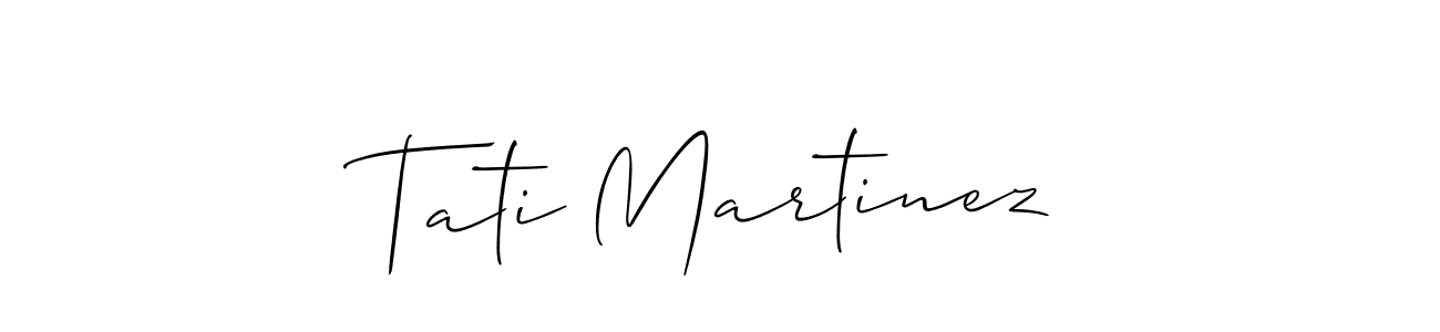 Once you've used our free online signature maker to create your best signature Allison_Script style, it's time to enjoy all of the benefits that Tati Martinez name signing documents. Tati Martinez signature style 2 images and pictures png