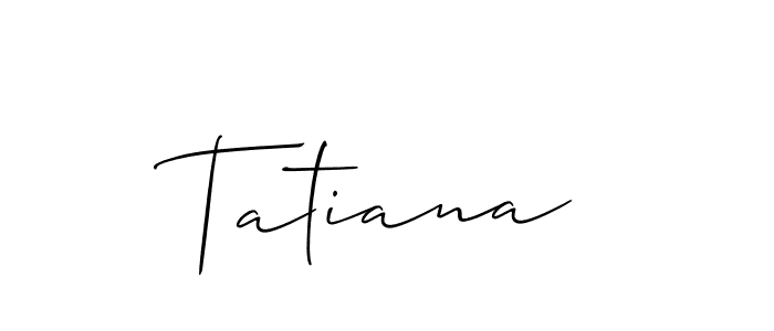 Also we have Tatiana name is the best signature style. Create professional handwritten signature collection using Allison_Script autograph style. Tatiana signature style 2 images and pictures png