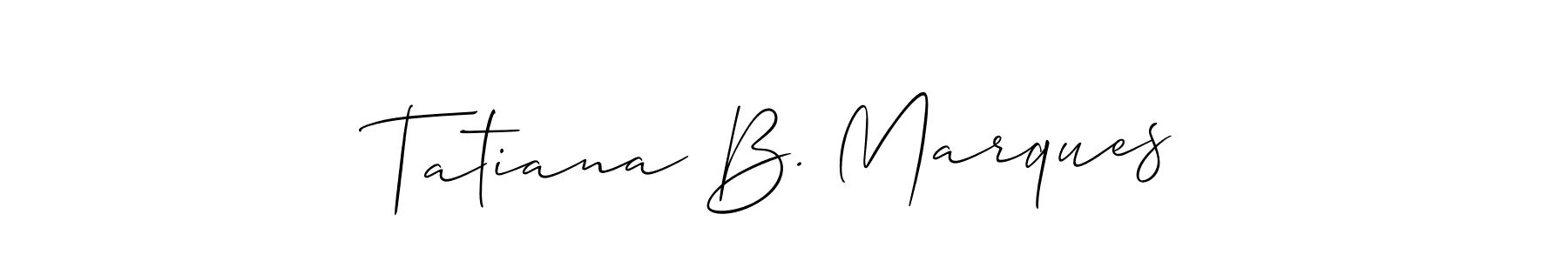 How to Draw Tatiana B. Marques signature style? Allison_Script is a latest design signature styles for name Tatiana B. Marques. Tatiana B. Marques signature style 2 images and pictures png