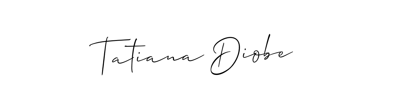 See photos of Tatiana Diobe official signature by Spectra . Check more albums & portfolios. Read reviews & check more about Allison_Script font. Tatiana Diobe signature style 2 images and pictures png