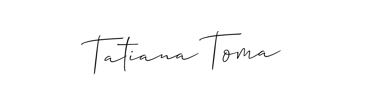 Similarly Allison_Script is the best handwritten signature design. Signature creator online .You can use it as an online autograph creator for name Tatiana Toma. Tatiana Toma signature style 2 images and pictures png