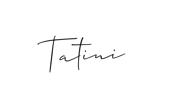 Best and Professional Signature Style for Tatini. Allison_Script Best Signature Style Collection. Tatini signature style 2 images and pictures png