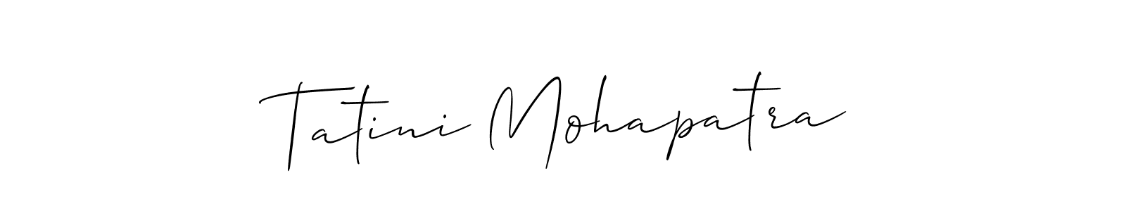 Also we have Tatini Mohapatra name is the best signature style. Create professional handwritten signature collection using Allison_Script autograph style. Tatini Mohapatra signature style 2 images and pictures png