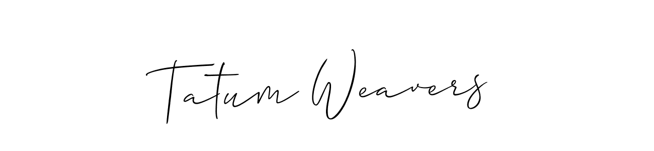 Best and Professional Signature Style for Tatum Weavers. Allison_Script Best Signature Style Collection. Tatum Weavers signature style 2 images and pictures png