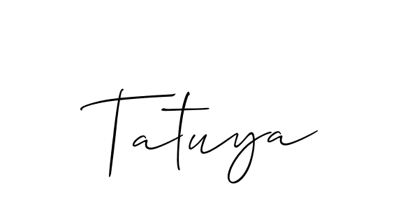 Also we have Tatuya name is the best signature style. Create professional handwritten signature collection using Allison_Script autograph style. Tatuya signature style 2 images and pictures png