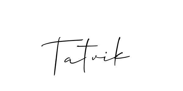 Make a beautiful signature design for name Tatvik. Use this online signature maker to create a handwritten signature for free. Tatvik signature style 2 images and pictures png