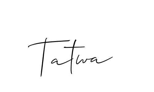 Also You can easily find your signature by using the search form. We will create Tatwa name handwritten signature images for you free of cost using Allison_Script sign style. Tatwa signature style 2 images and pictures png