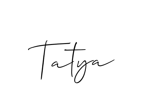 Once you've used our free online signature maker to create your best signature Allison_Script style, it's time to enjoy all of the benefits that Tatya name signing documents. Tatya signature style 2 images and pictures png