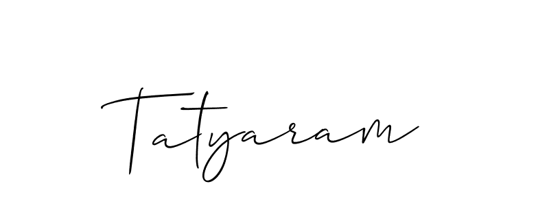 Once you've used our free online signature maker to create your best signature Allison_Script style, it's time to enjoy all of the benefits that Tatyaram name signing documents. Tatyaram signature style 2 images and pictures png