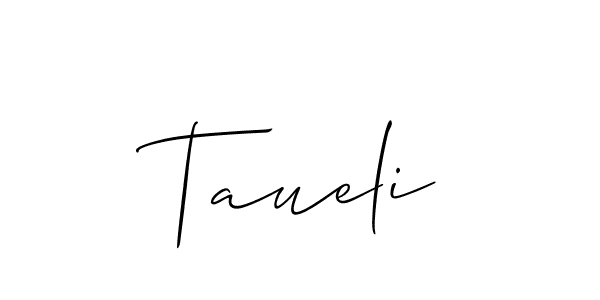 Make a short Taueli signature style. Manage your documents anywhere anytime using Allison_Script. Create and add eSignatures, submit forms, share and send files easily. Taueli signature style 2 images and pictures png