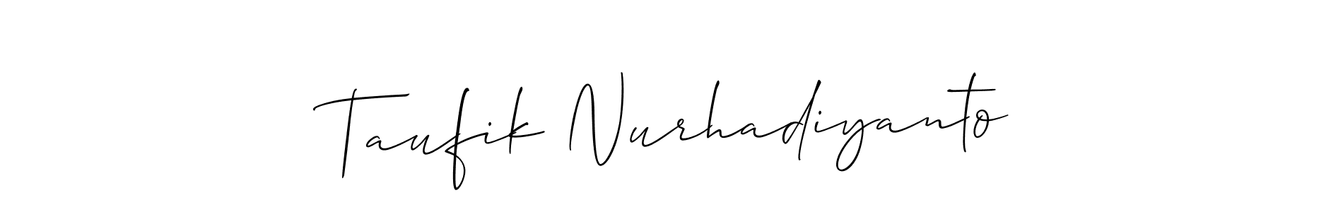 Check out images of Autograph of Taufik Nurhadiyanto name. Actor Taufik Nurhadiyanto Signature Style. Allison_Script is a professional sign style online. Taufik Nurhadiyanto signature style 2 images and pictures png