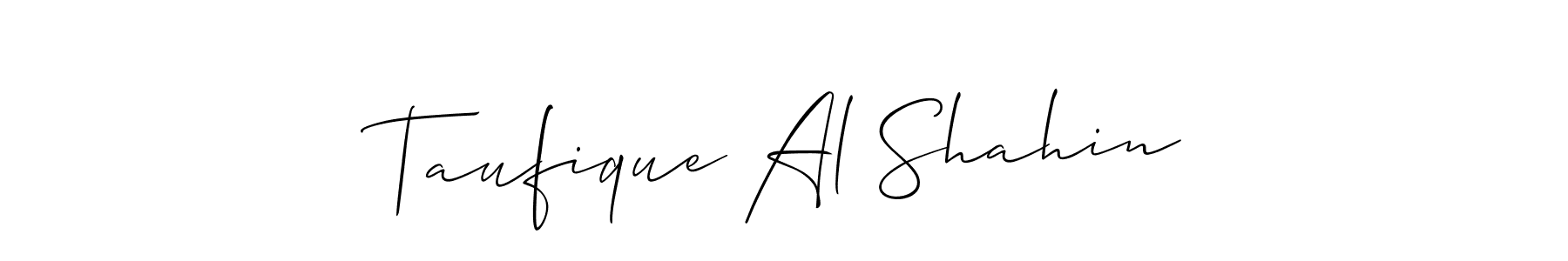 if you are searching for the best signature style for your name Taufique Al Shahin. so please give up your signature search. here we have designed multiple signature styles  using Allison_Script. Taufique Al Shahin signature style 2 images and pictures png