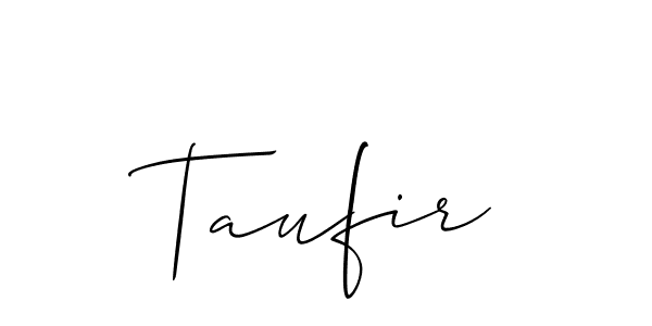Best and Professional Signature Style for Taufir. Allison_Script Best Signature Style Collection. Taufir signature style 2 images and pictures png