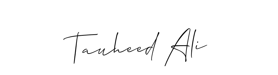 Best and Professional Signature Style for Tauheed Ali. Allison_Script Best Signature Style Collection. Tauheed Ali signature style 2 images and pictures png