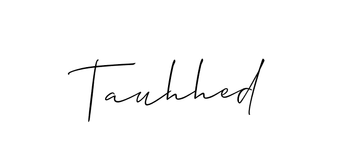 Make a short Tauhhed signature style. Manage your documents anywhere anytime using Allison_Script. Create and add eSignatures, submit forms, share and send files easily. Tauhhed signature style 2 images and pictures png